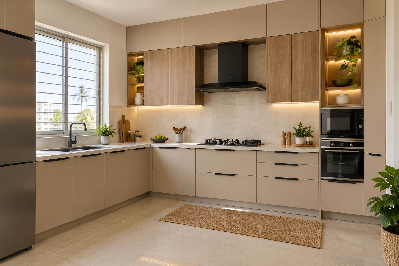 New modular kitchen design for a Kundrathur Chennai home