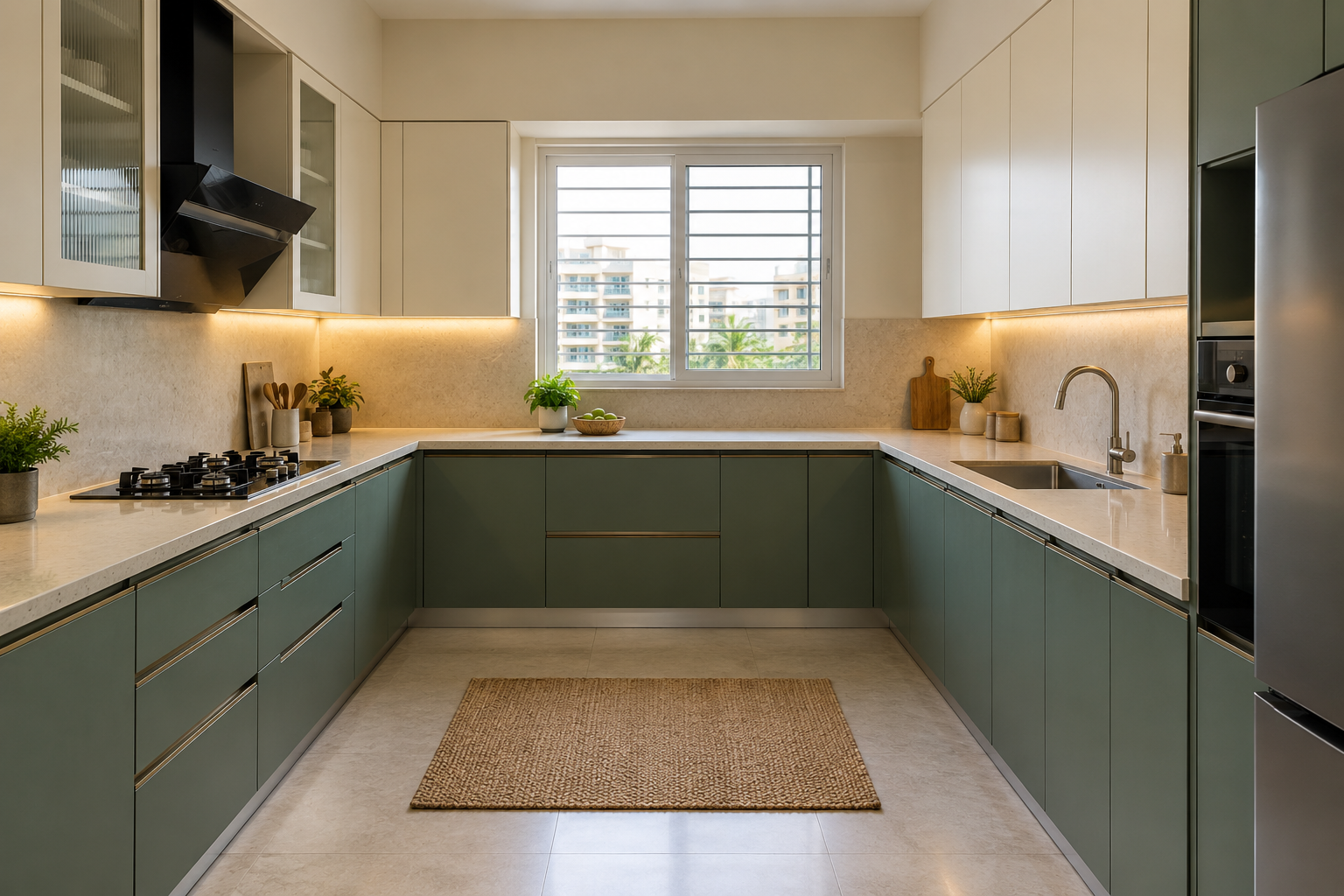 New modular kitchen design for a Valasaravakkam Chennai home