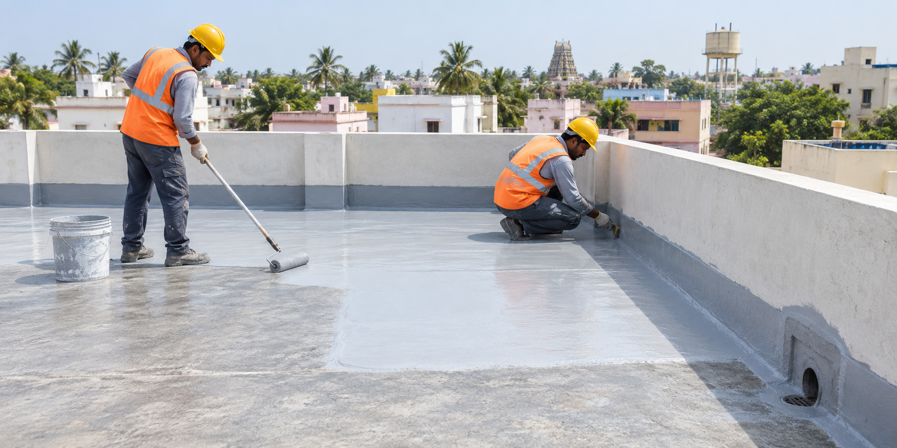 Building terrace waterproofing service in Kundrathur Chennai